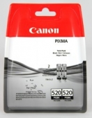  Original Canon PGI-520BK Twin 2932B012 PGI-520 PGBK Tintenpatrone schwarz pigmentiert Doppelpack (ca. 324 Seiten) 