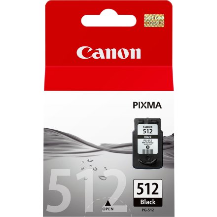 Original Canon PG-512 2969B001 Tintenpatrone schwarz pigmentiert (ca. 401 Seiten)