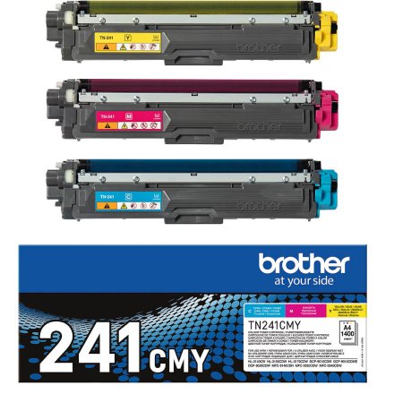 Original Brother TN-241 CMY Toner MultiPack C,M,Y (3x ca. 1.400 Seiten)