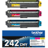  Original Brother TN-242 CMY Toner MultiPack C,M,Y (ca. 1.400 Seiten) 