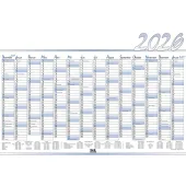  3 Jahreswandplaner 2026 Standard, blau/weiß 