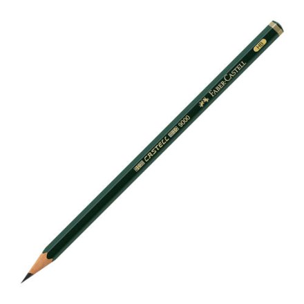 12 Bleistifte 9000 von FABER-CASTELL, HB, grün