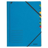 Ordnungsmappe 3907 von LEITZ, DIN A4, 7 Fächer, blau