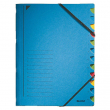  Ordnungsmappe von Leitz, A4, 12 Fächer, blau 