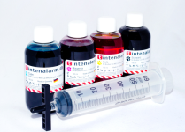 400 ml Set Nachfülltinte von tintenalarm.de mit BroFill Refill Adapter für Brother LC-123, LC-125 und LC-127BK
