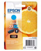  Original Epson C13T33624012 33 XL Tintenpatrone cyan High-Capacity (ca. 650 Seiten) 
