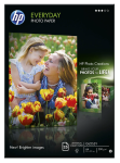 Fotopapier A4, 200 g/m², 25 Blatt, glänzend, HP Q5451A