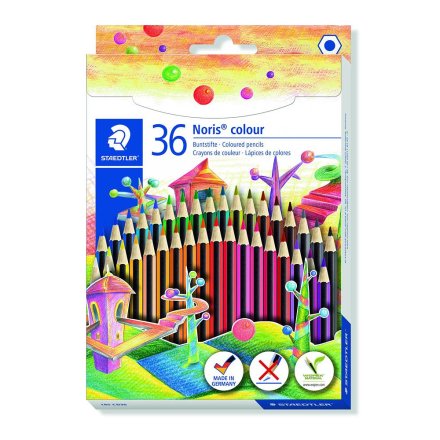 Buntstifte Noris colour 185 von STAEDTLER farbsortiert, 36 Stifte