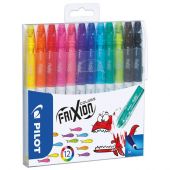  12 Filzstifte FRIXION COLORS von PILOT farbsortiert 
