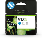  Original HP 912XL, 3YL81AE Tintenpatrone cyan High-Capacity (ca. 825 Seiten) 