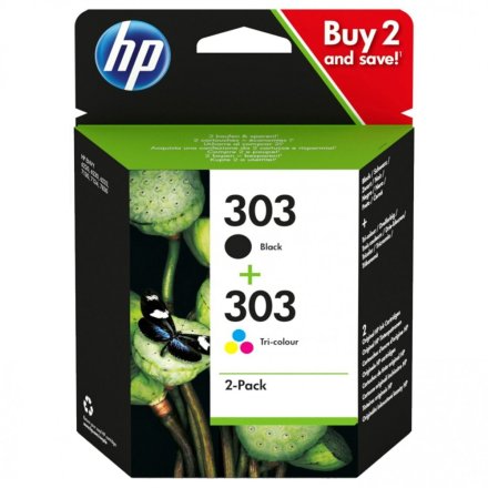 Original HP 303, 3YM92AE Tintenpatrone Multipack schwarz + color (ca. 4 ml)
