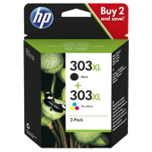  Original HP 303XL, 3YN10AE Tintenpatrone Multipack High-Capacity schwarz + color 
