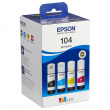  Original Epson 104 C 13 T 00P640 Tintenflasche MultiPack Bk,C,M,Y (ca. 65 ml) 