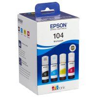 Original Epson 104 C 13 T 00P640 Tintenflasche MultiPack Bk,C,M,Y (ca. 65 ml)