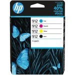 Original HP 912, 6ZC74AE Tintenpatrone MultiPack schwarz, cyan, magenta, gelb (ca. 300 Seiten)