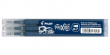  3 Tintenrollerminen FriXion von PILOT, blau/schwarz 