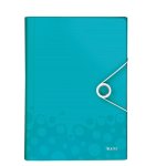 LEITZ Fächermappe WOW 4589 6 Fächer eisblau, 1 Stück