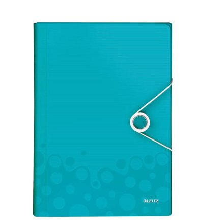 LEITZ Fächermappe WOW 4589 6 Fächer eisblau, 1 Stück