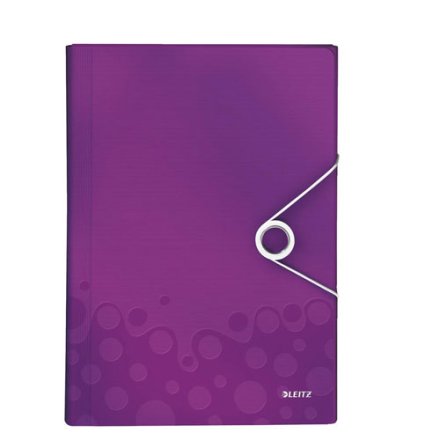 LEITZ Fächermappe WOW 4589 6 Fächer violett, 1 Stück