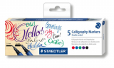  STAEDTLER Calligraph duo 3002 Filzstifte farbsortiert 5 Stück 