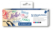  STAEDTLER Calligraph duo 3002 Filzstifte farbsortiert 5 Stück 