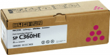  Original Ricoh SPC360HE 408186 Toner magenta High-Capacity (ca. 5.000 Seiten) 