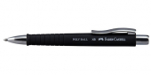  Kugelschreiber POLY BALL von Faber-Castell, Schreibfarbe blau, schwarz 