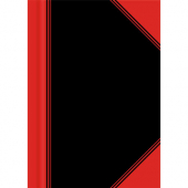  Notizbuch Chinakladde von Landré, A6, liniert, schwarz/rot 