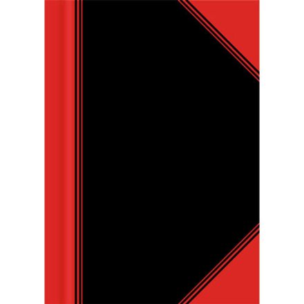 Notizbuch Chinakladde von Bantex, DIN A6, blanko, schwarz/rot