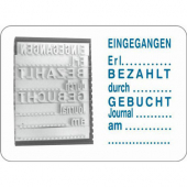  Datums- und Textstempel 5430/L Professional von Trodat, blau/rot 