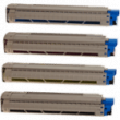  4 Toner von tintenalarm.de ersetzt Oki 44844505, 44844506, 44844507, 44844508 