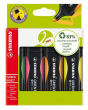  4 Textmarker GREEN BOSS von Stabilo, farbsortiert 