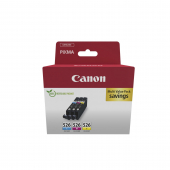  Original Canon CLI-526 4541B018 Tintenpatrone MultiPack C,M,Y (ca. 450 Seiten) 