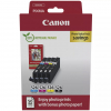  Original Canon CLI-526 + 10x15 cm Fotopapier 50 Blatt 4540 B 019 Tintenpatrone MultiPack Bk,C,M,Y + Fotopapier 10x15cm 50 Blatt Blister (ca. 450 Seiten) 