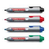  4 Whiteboard-Marker retract 12 von Edding, farbsortiert 