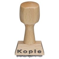 Textstempel "Kopie" von wolk AG, 3,3 x 0,7 cm, Holz