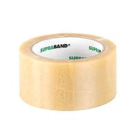 Packband SUPRABAND von Supra, 5,0 cm x 66,0 m, PVC, transparent, 1 Rolle
