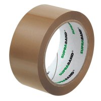Packband SUPRABAND von Supra, 5,0 cm x 66,0 m, PVC, braun, 1 Rolle
