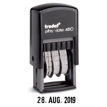 Datumsstempel printy-dater 4810 von trodat, schwarz
