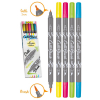  5 ONLINE Calli.Brush Double Neon Brush-Pens, farbsortiert neon 