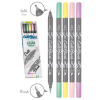  5 ONLINE Calli.Brush Double Pastel Brush-Pens, farbsortiert pastell 