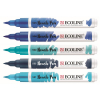  5 Talens ECOLINE Brush-Pens blau 
