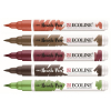  5 Talens ECOLINE Brush-Pens farbsortiert Naturtöne 