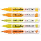  5 Talens ECOLINE Brush-Pens gelb 