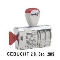 Datumstempel mit Text Classic 1117 von trodat