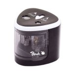 Elektrischer Anspitzer PO102 schwarz von Peach, für alle Blei- und Buntstifte