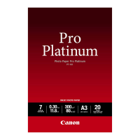 Fotopapier A3, 300 g/m², 20 Blatt, glänzend, Canon PT-101
