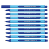  10 Kugelschreiber Slider Edge von Schneider, Schreibfarbe blau 