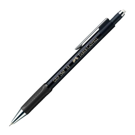 Druckbleistift GRIP 1345 von FABER-CASTELL, 0,5 mm, B, schwarz