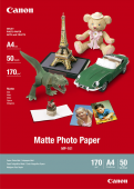  Fotopapier A4, 170 g/m², 50 Blatt, matt, Canon MP-101 